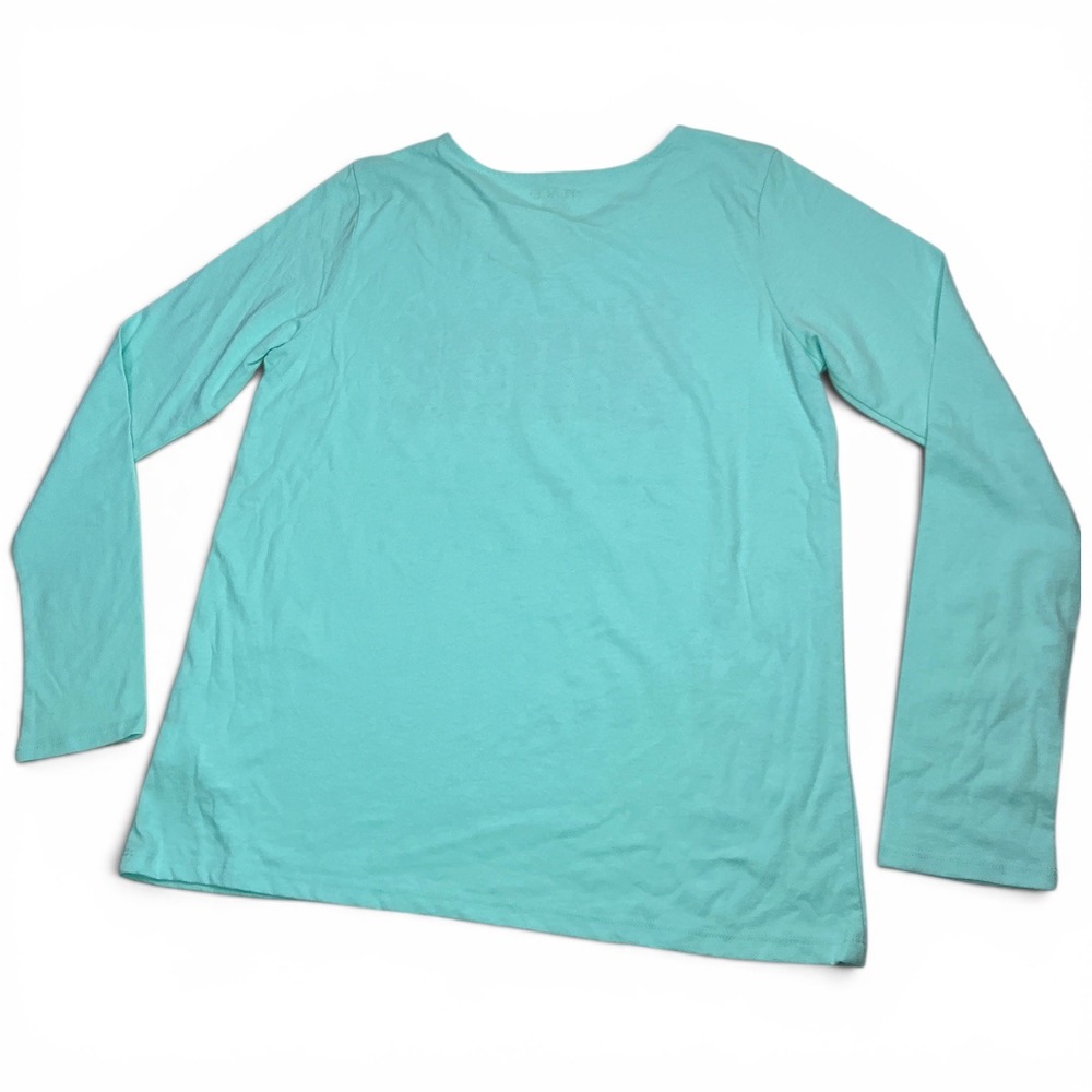 The Children's Place Iced Mint Graphic Tee Kids XL 14 Long Sleeve Shine Glitter - Picture 12 of 15